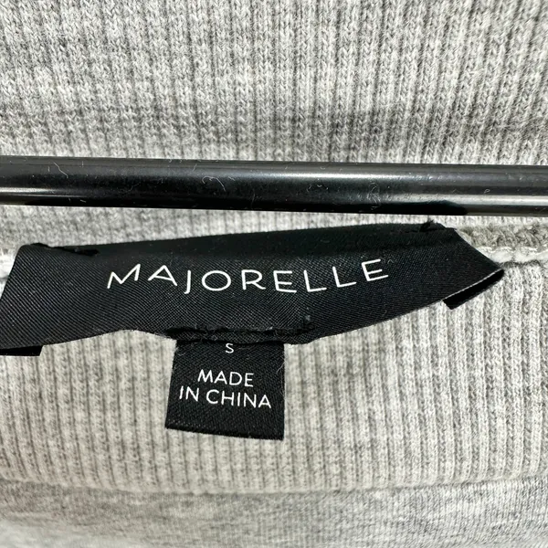 Majorelle Martine Sweater Sweatshirt Cropped Off Shoulder Balletcore Gray Small - Image 9