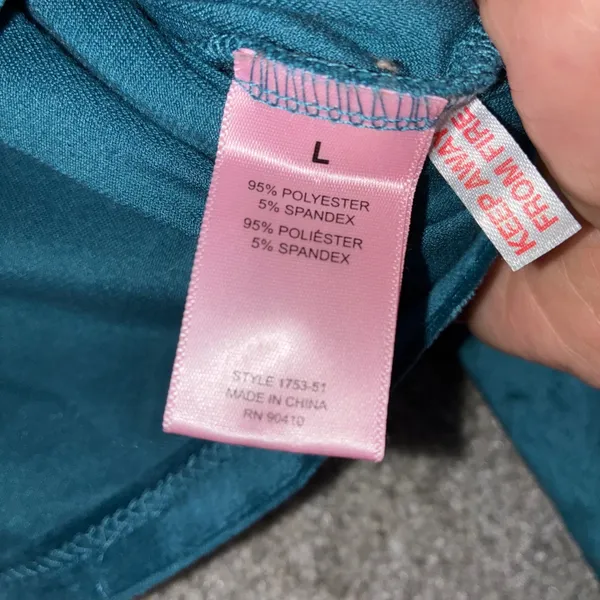 Juicy Couture Velour Cropped Hoodie‎ Women L Blue Rhinestone Logo Y2K McBling - Image 9