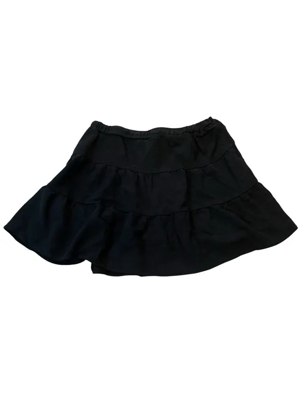 stradivarius Black Tiered Ruffle Mini Skirt - Image 3