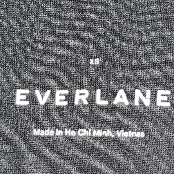 Everlane Dream Kick Flare Pants Black Organic Cotton Modal Side Zip‎ Size Medium - Image 8