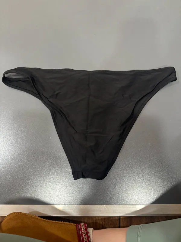 Aerie Black Cheeky Bikini Bottom - Image 2
