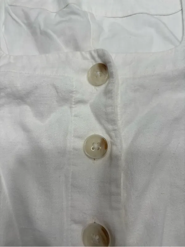 NWOT Banana Republic White Linen-Blend Top - Image 6
