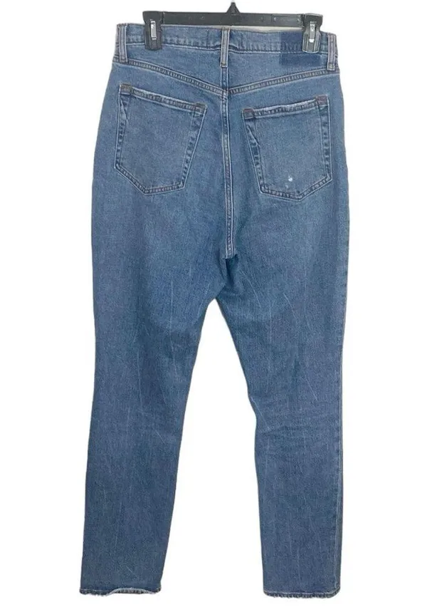 Abercrombie & Fitch the ‘90s slim straight ultra high rise distressed jeans 30 - Image 2