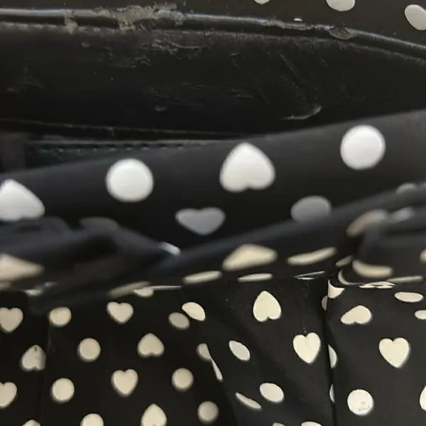 Express Heart Shape Polka Dot Clutch - Image 4