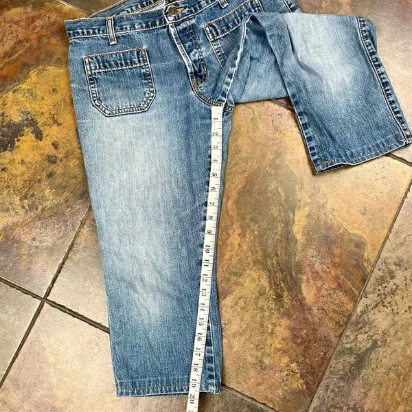 Abercrombie Button Up Capri Denim Jeans 4 - Image 4