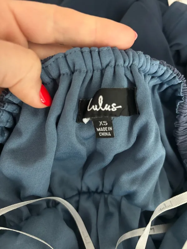 Lulus Dress Navy - Image 3