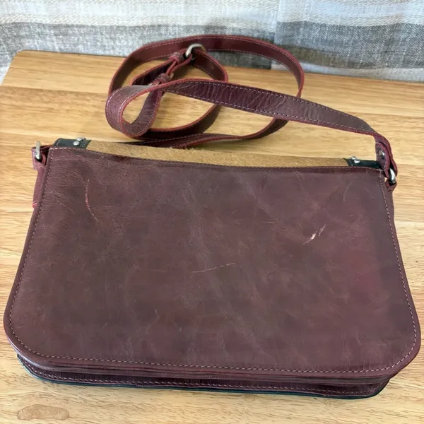 Riata Tan‎ And Brown Crossbody Purse - Image 2