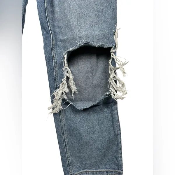 Abercrombie Curve Love Ankle Straight‎ Ultra High Rise Distressed Jeans 29 8R - Image 9