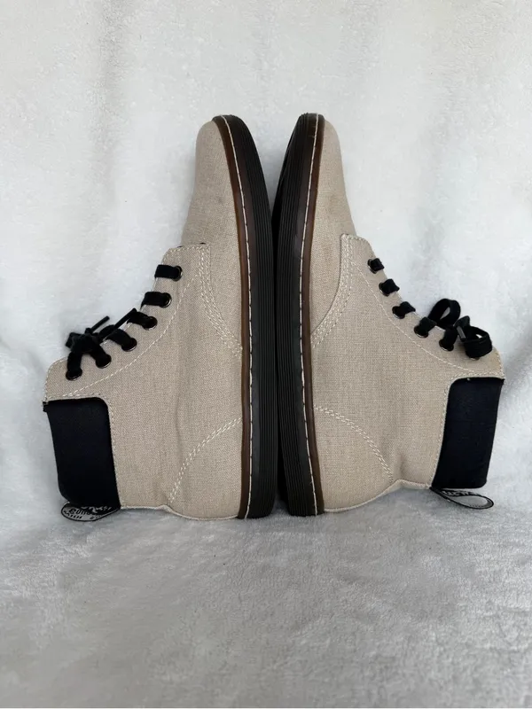 Dr. Martens Shoes Maelly Womens Size 8 Khaki Canvas Lace Up Air Wair AW004 - Image 6