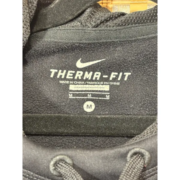 Nike Therma Fit women’s drawstring cowl hoodie sweatshirt top sz Medium - Image 2