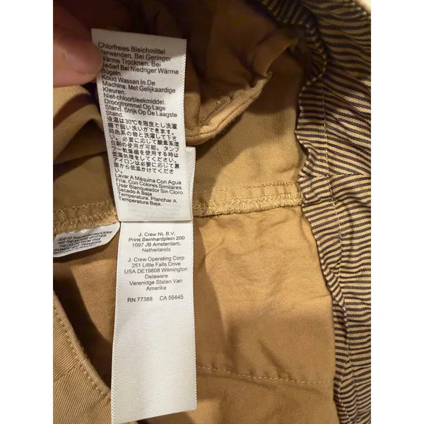 J.Crew Womens‎ Pleated Chino Shorts Size 6 Khaki Tan Mid Rise Cotton Twill C1579 - Image 9
