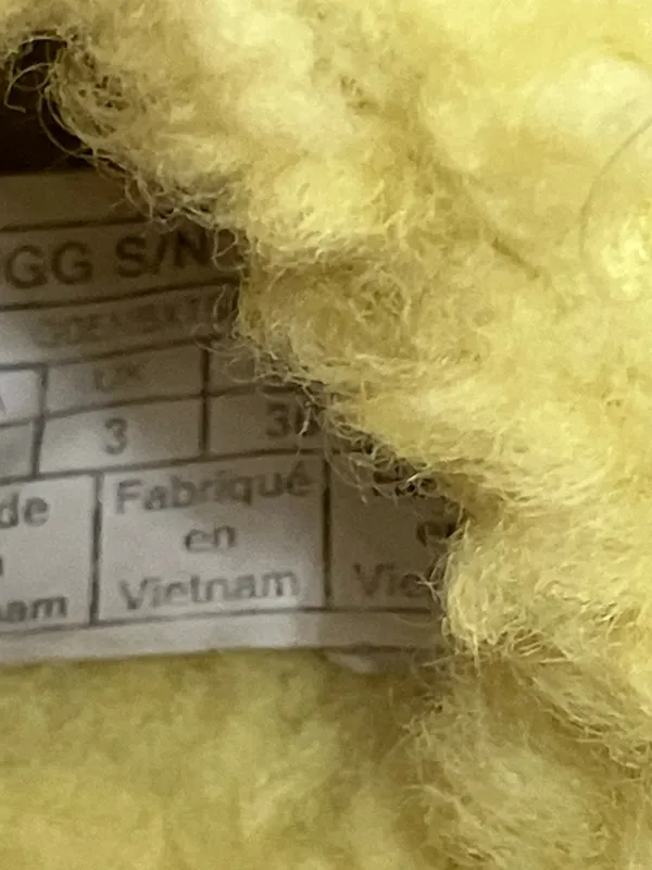 Ugg Winter Fluffita Sherpa Yellow Platform Slippers Womens Size 5 - Image 6