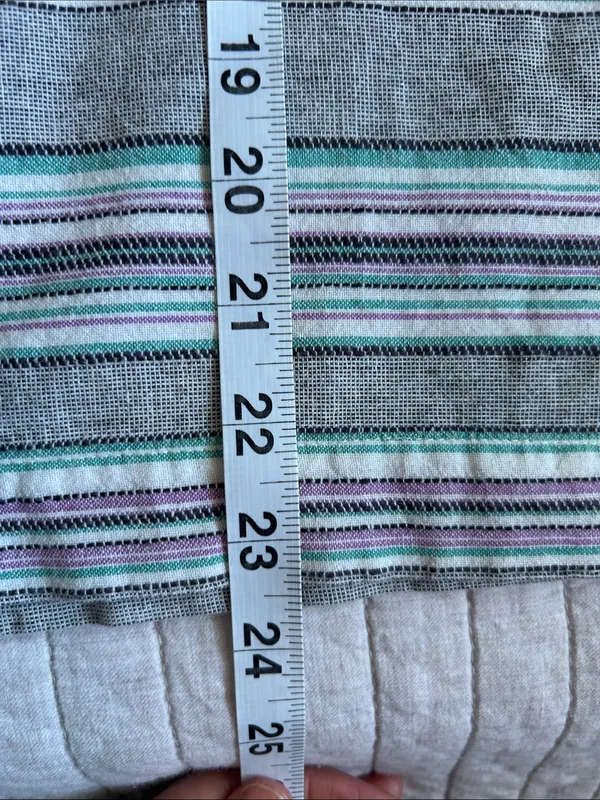 Kavu outdoor V-neck stripe summer hiking Gorpcore top 100% cotton med - Image 10