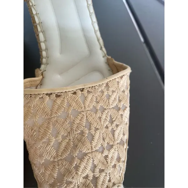 Franco Sarto Marsha Espadrille Wedge Sandals Beige Size 8.5 M - Image 12