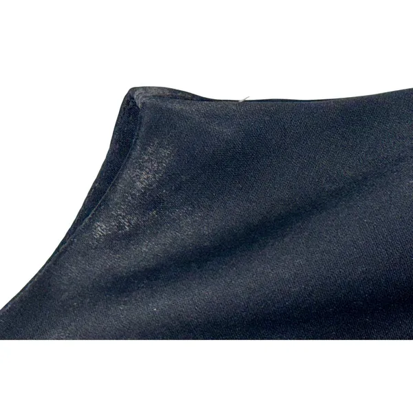 Abercrombie & Fitch Black Satin Square Neck Sleeveless Crop Top Tank Top Size L - Image 6