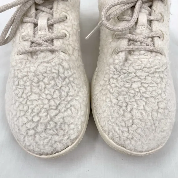 Allbirds Wool Sneakers Runner Fluffs White Merino Wool Athletic Shoes US Size 9 - Image 6