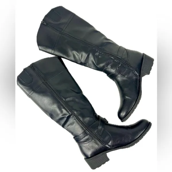 NIB - St. John’s Bay Black Riding Boots | Tall Classic Everyday Boots | Size 8.5 - Image 7