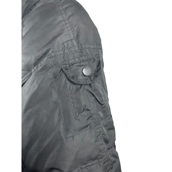 LFL Lust For Life Black Down Waterfowl Feather L Bomber Puffer Jacket - Image 7