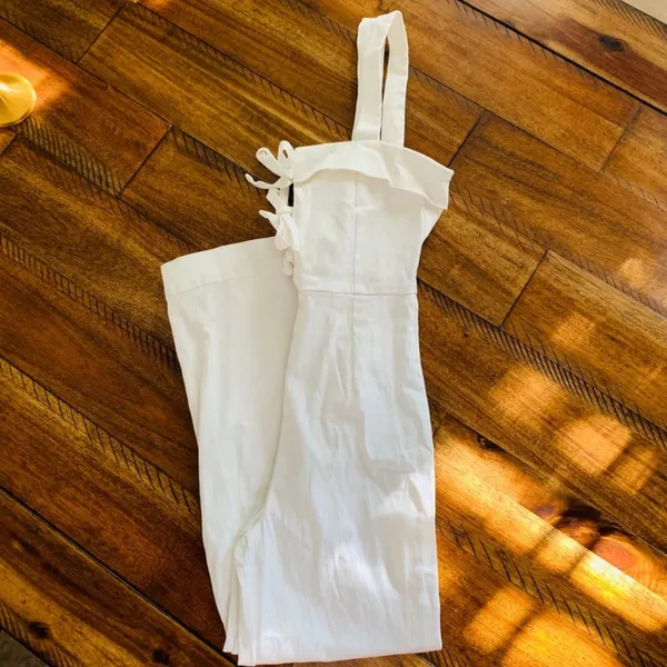 $165 Clayton x Revolve Darcie jumpsuit in white S - Image 10