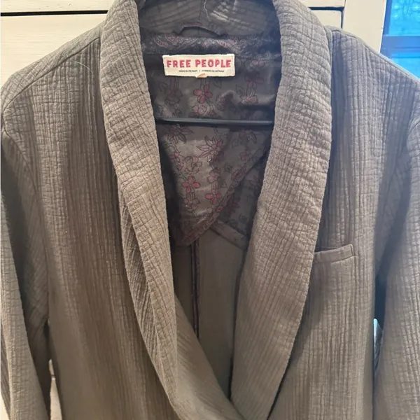 Free People Gauzy Blazer Brown - Image 5