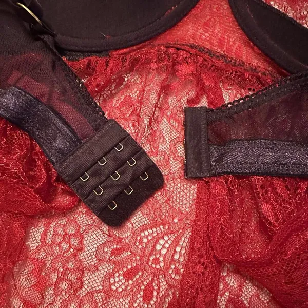 Seven Til Midnight Plus Red & Purple Lingerie Babydoll Cami Top Sz 1X/2X NWOT - Image 9