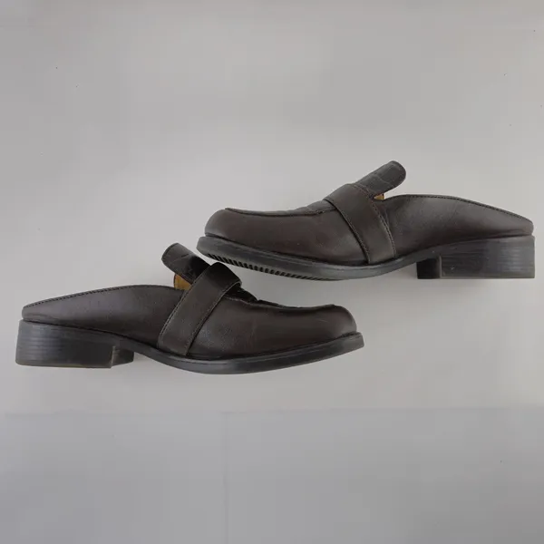 Liz Baker Womens Cheyenne 024-2281‎ Brown Buckle Slip On Mules Shoes Size US 8M - Image 10