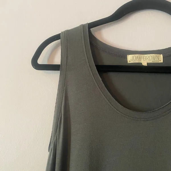 Joah Brown Gray Sleeveless Tank Top Loungewear Basic Women's size Medium / Large - Image 3