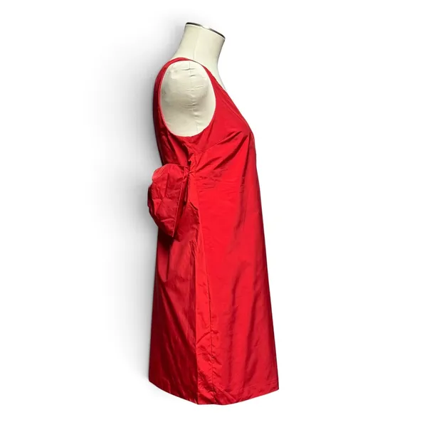 Hyacinth House Tuckernuck Bow Bella Mini Dress Sleeveless V-Neck Red Small - Image 6