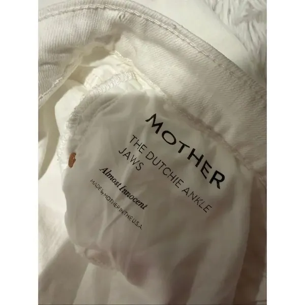 Mother Superior Dutchie Ankle Jaws in Almost Innocent White Size 32 - Image 9