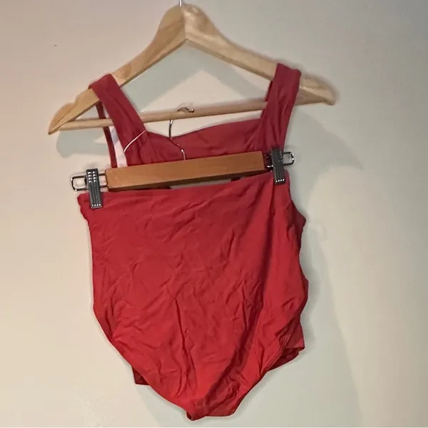 Dark Orange/ Red Women's Bikini Set, Small - Image 3