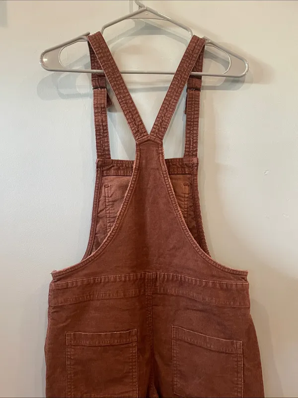 Women’s Corduroy Overalls Jumpsuit in brown by aerie xs - Image 4