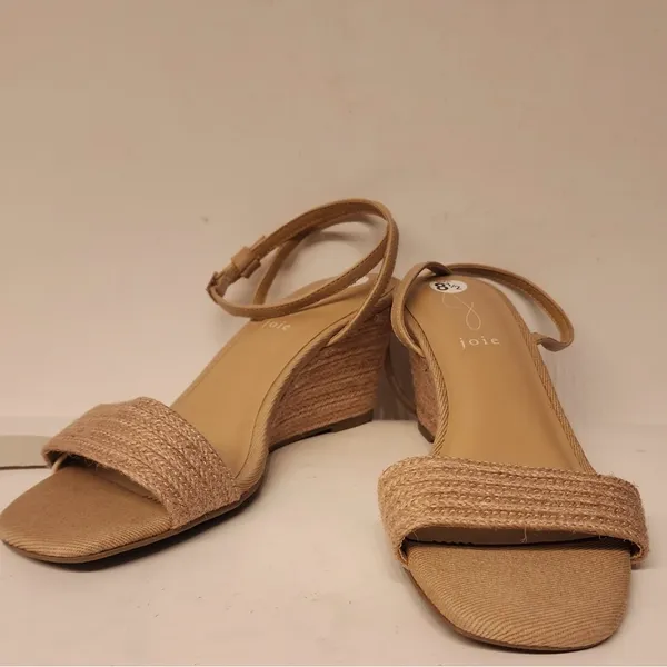 Joie Lila Wedge Leather Sandals Women’s Tan Size 8.5 - Image 3