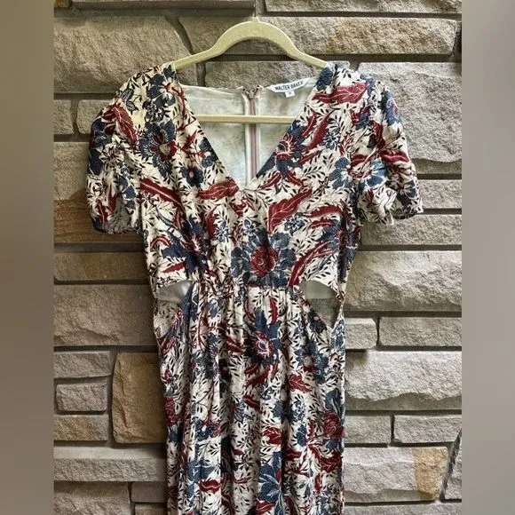 WALTER BAKER Jada Dancing Lotus Maxi Dress Floral Print bohemian Sz 6 - Image 8