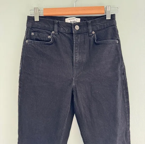 Reformation Ultra High Rise Straight Jeans NWOT - Image 5