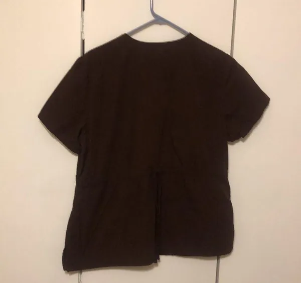 SB Scrubs Women’s Large Scrub Top Brown Color - Image 6