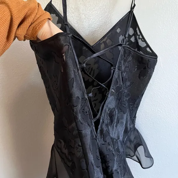 [Victoria's Secret] Vintage Black Sheer Bodysuit Teddy- Size M - Image 7