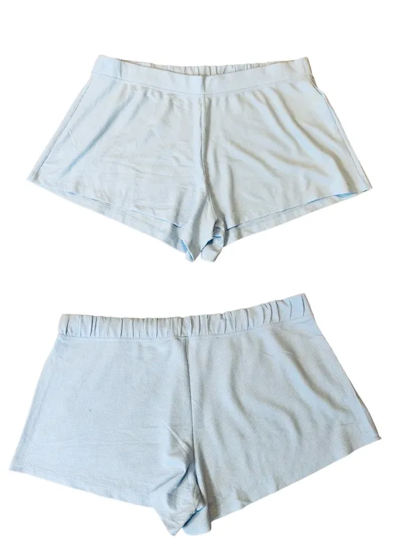 ATHLETA Baby Blue Wind Down Sleep Shorts Size XL NWOT - Image 4