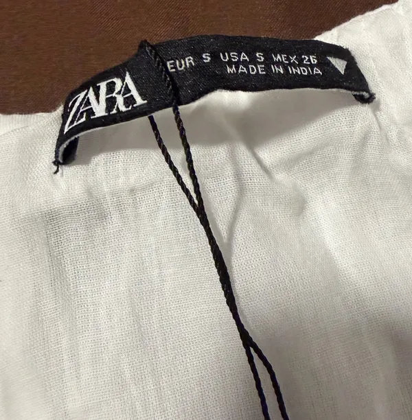 Zara White Ruffle Mini Dress - Image 2