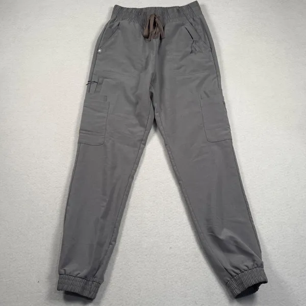 FIGS Charlotte 21 Pocket Scrub Pants Women Small Gray Jogger Technical W21SW2042 - Image 2