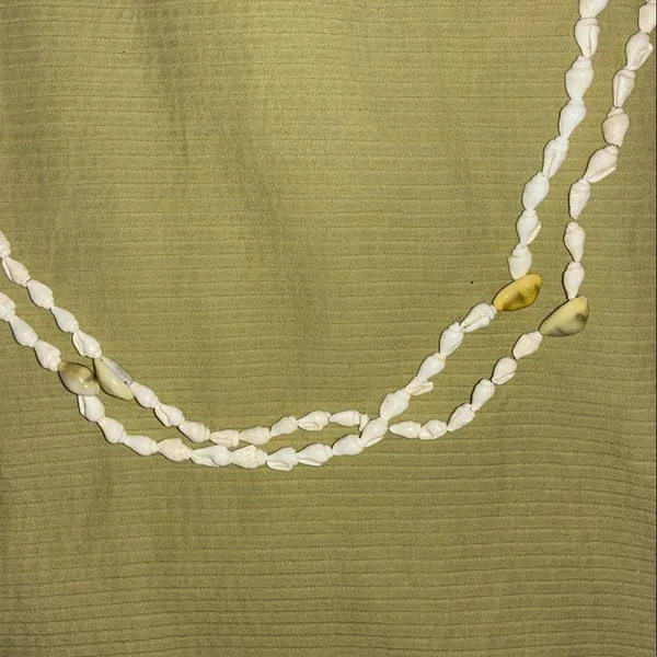 Hawaiian White Nassa Shell Necklaces (2 strands) - Image 3