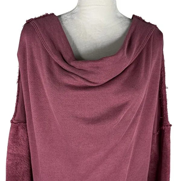 Free People Otto Slouchy Sweatshirt Tunic Oversized Jasper Rose M - Image 10