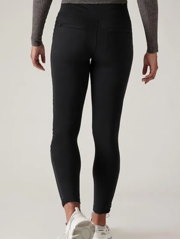 Athleta Delancey Moto Black Tight Legging Pant W-800 Sz S - Image 4