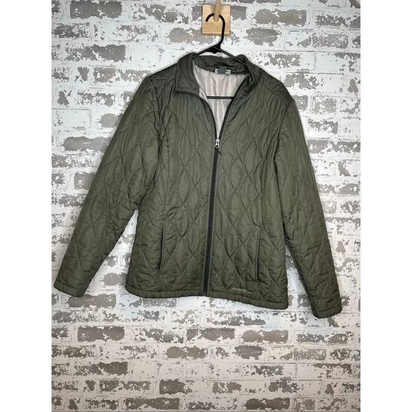 Eddie Bauer | women quilted full zip coat - Image 9