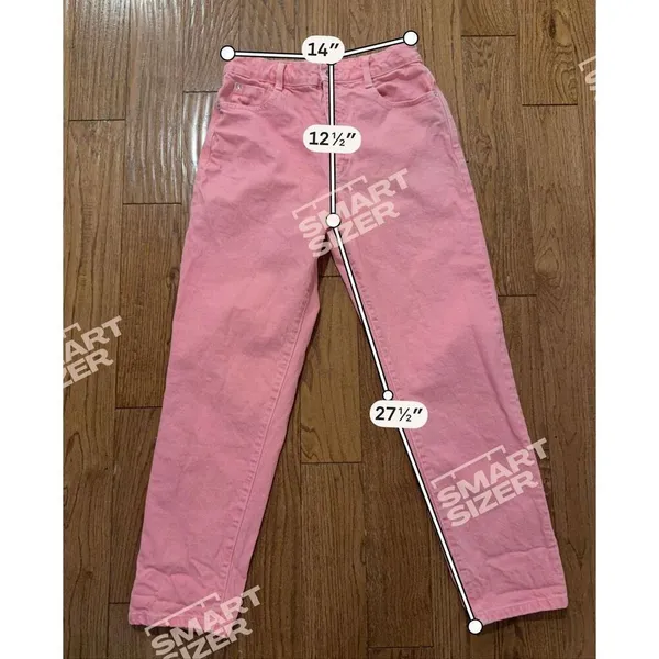 Zara pink high rise mom Jean cotton size 6 - Image 4
