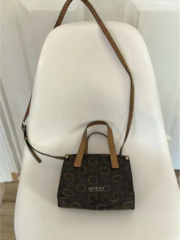 Guess monogram mini tote crossbody bag - Image 5