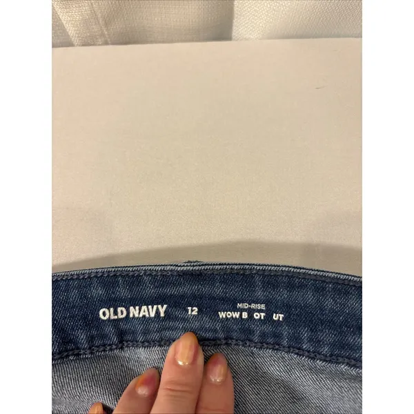 Old Navy Wow Bootcut Jeans Women Size 12 Blue Medium Wash Mid Rise Stretch Denim - Image 2