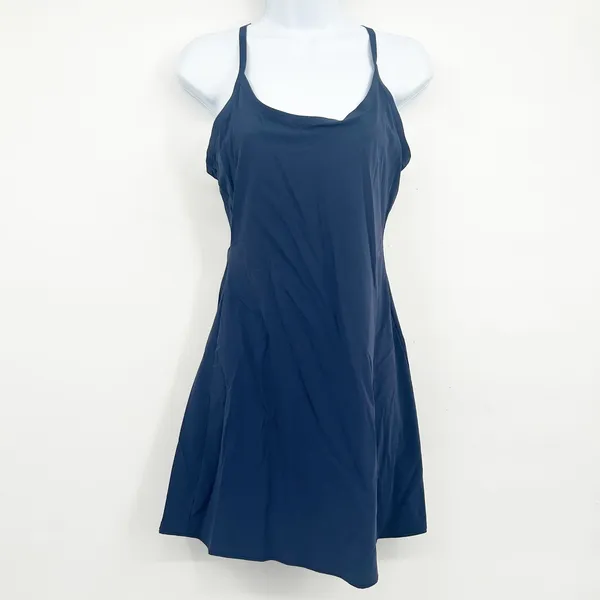 Outdoor Voices Womens Navy The Exercise Dress Athletic Sporty Built‎ In Shorts S - Image 3