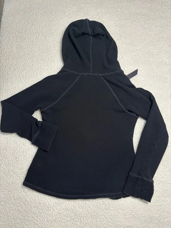 G by Guess Black Pullover Graphic Hoodie Sweatshirt Women's Size XL streetwear - Image 7