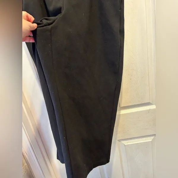 Old‎ Navy Stevie High Rise Black Wide Leg Cropped Pants Plus Size 2X Stretch - Image 3
