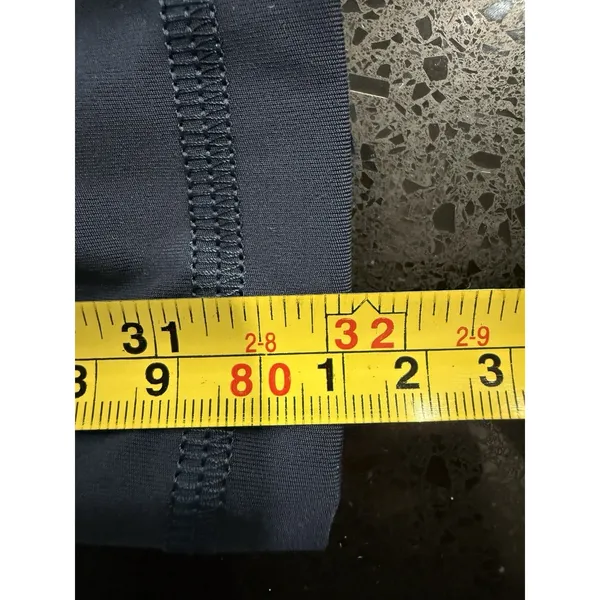 Lululemon Power Thru High Rise Crop 23" Leggings Navy‎ Blue Size 0 - Image 7